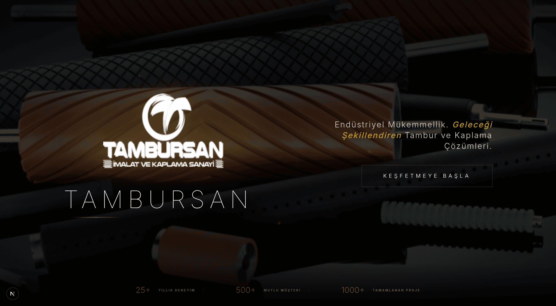 الموقع التعريفي لشركة تامبورسان الناشئة